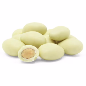 white chocolate almonds